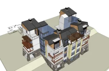 SketchUp Model of a Multi-Story Classical Residential Complex-BIM WORLD
