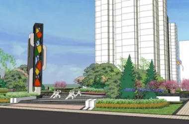 Modern Park Landscape Design | SketchUp 3D Model-BIM WORLD