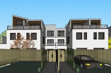 Modern Multi-Row Villa Model in SketchUp-BIM WORLD