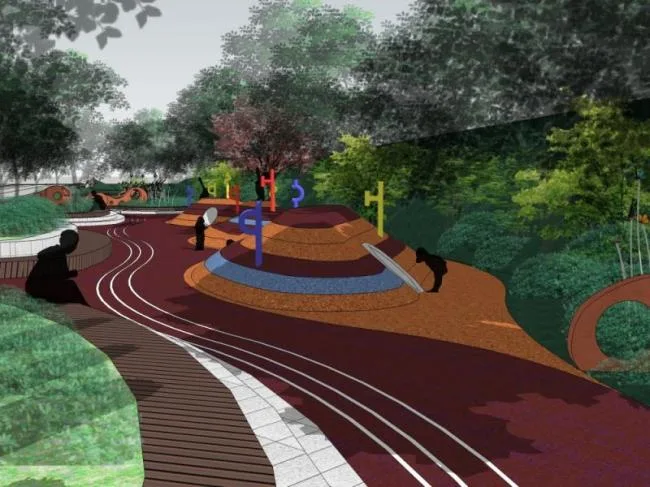 Sketchup Landscape Model | Road Landscape, Street Park, Modern Style