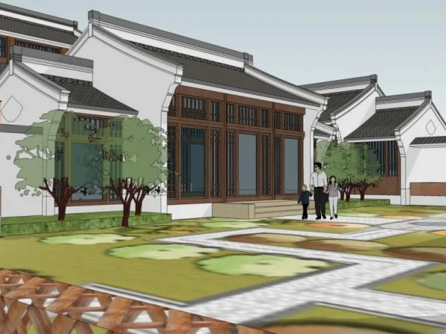 Sketchup Business Model | Multi story Club, Modern Chinese Style
