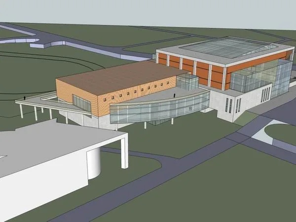 Sketchup Gymnasium Model | Multi story School Gymnasium, Modern Style