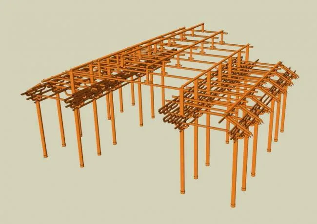 Sketchup Material Model | Wooden Frame, Modern Style, Landscape Material Components