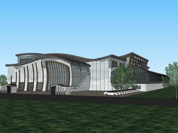 Sketchu Industrial Building | Multi story Factory Industrial Building, Modern Style