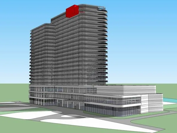 Sketchup Office Model | High rise Office Building, Office Building, Modern Style