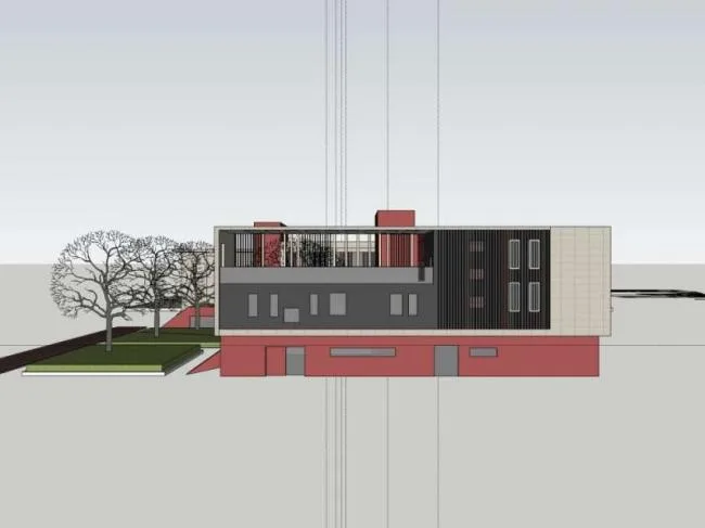 Sketchup School Model | Multi story Tianfu Family North Kindergarten School, Educational Architecture, Modern Style