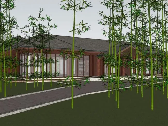 Sketchup Landscape Model | Courtyard Landscape, Chinese Style