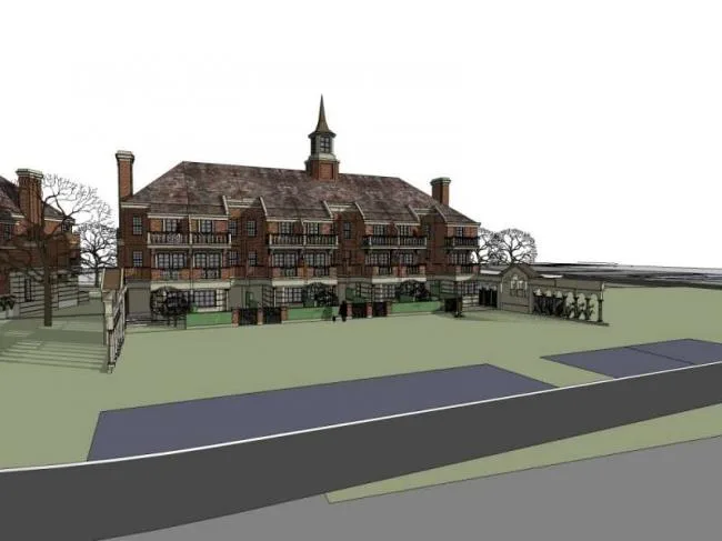 Sketchup Villa Model | Row Villa, British Classical Style