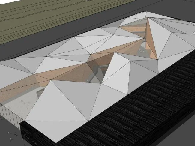 Sketchup Cultural Model | Multi story Museum, Cultural Architecture, Modern Style