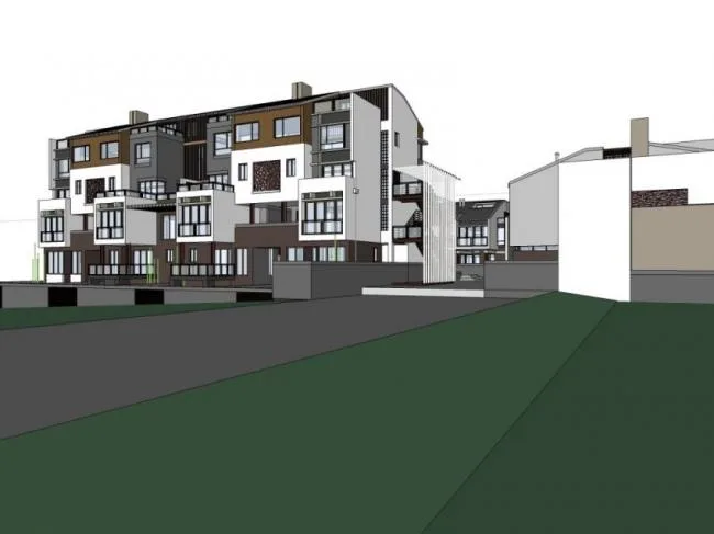 Modern Multi-Row Villa Design in SketchUp