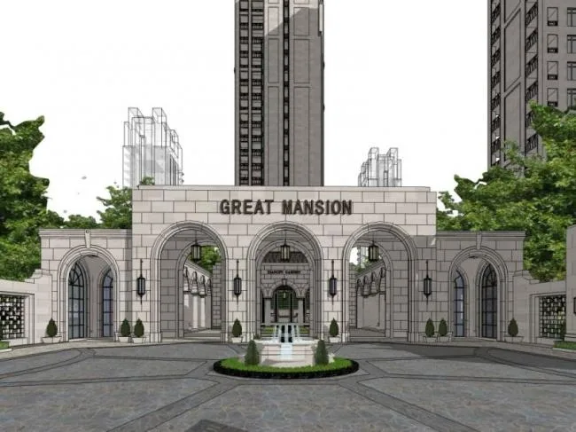 Sketchup Business Model | Clubhouse, Classical Style