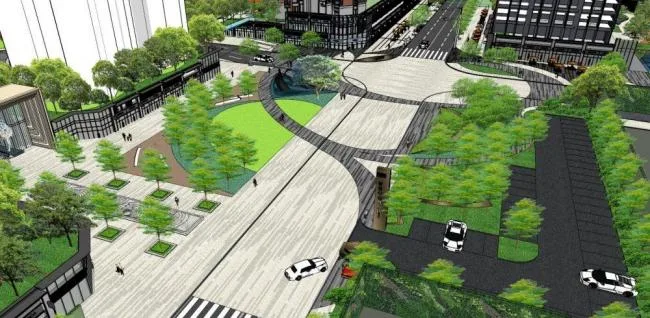 Sketchup Residential Model | Super high-rise residential buildings, neighborhoods, residential buildings, landscapes, modern styles