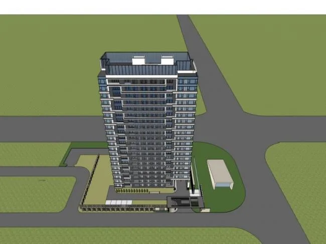 Modern High-Rise Residential Buildings SketchUp Model