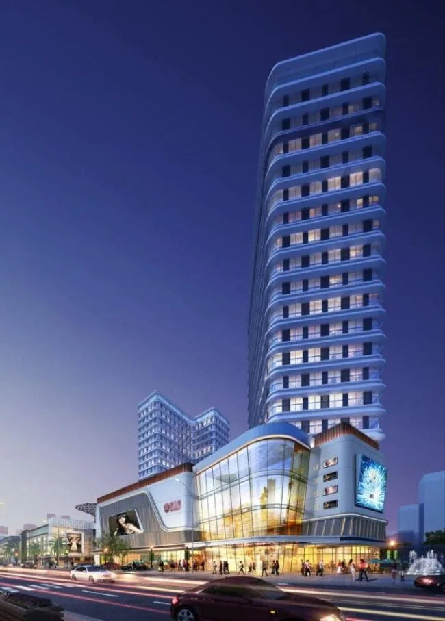 Sketchup Complex Model | Multi story Commercial Complex, Modern Style