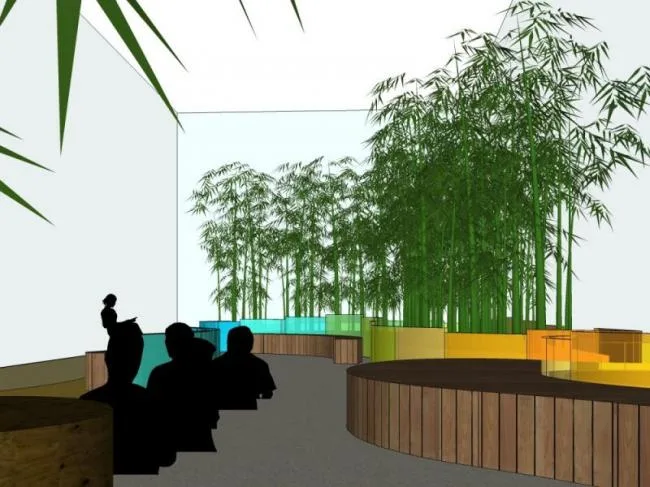 Sketchup Landscape Model | Courtyard Landscape, Modern Style