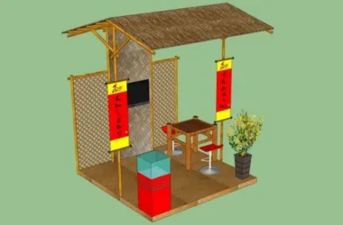 Leisure Pavilion Sketch Model | Landscape Pavilion Design in SketchUp-BIM WORLD