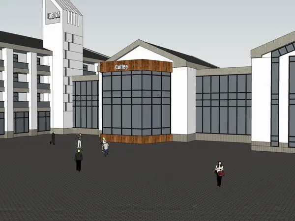 Sketchup Cultural Model | Multi Story Chapel, Cultural Architecture, Chinese Style