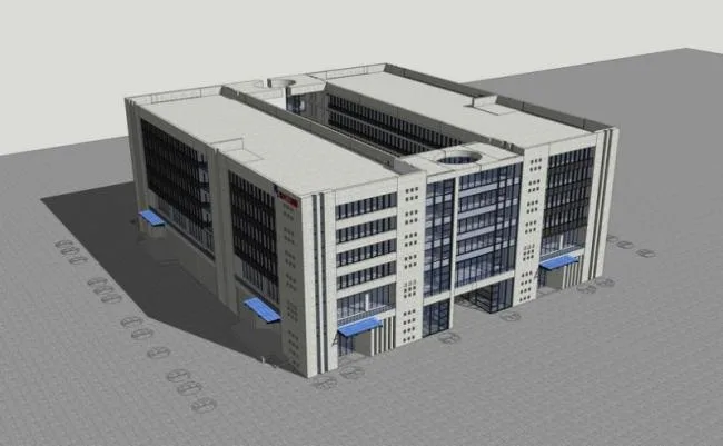 Sketchu Industrial Building | Multi story office building, modern style, industrial architecture