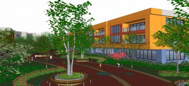 Sketchup School Model | Multi story Kindergarten, Landscape, Educational Architecture, Modern Style