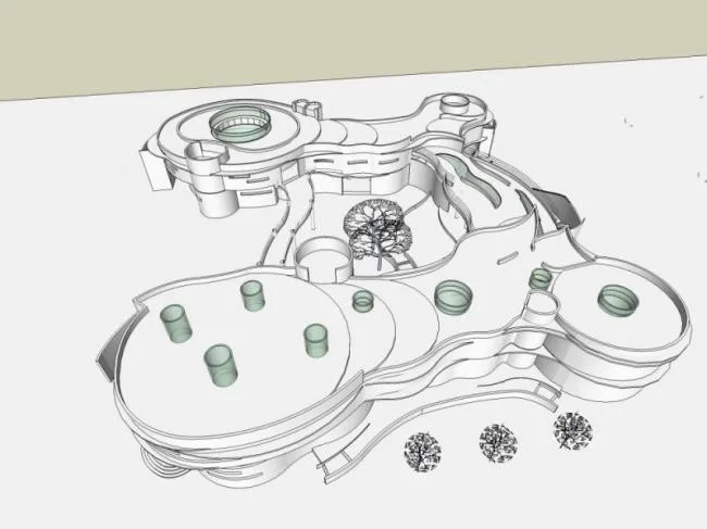 Sketchup School Model | Multi story School Kindergarten, Campus Educational Architecture, Modern Style