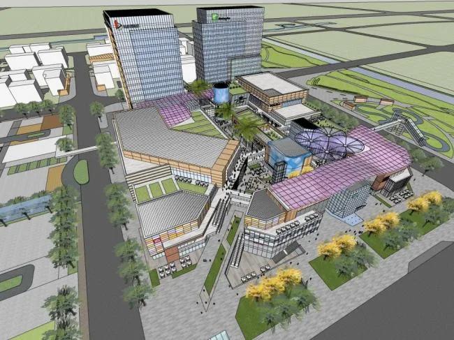 Sketchu Industrial Building | Multi story high-rise mixed use, office park, industrial building, modern style