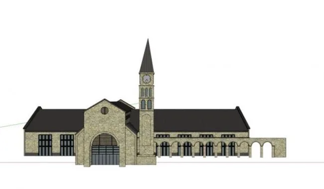 Sketchup Cultural Model | Multi story Church, Country Club, Cultural Architecture, Classical Style