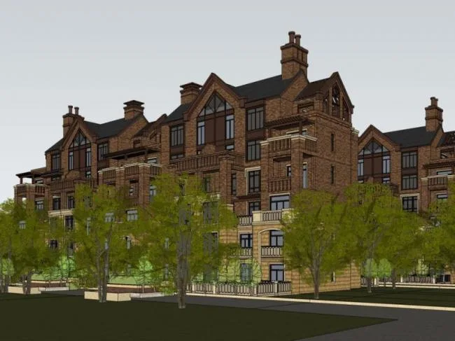 Sketchup Villa Model | Townhouse, Classical Style