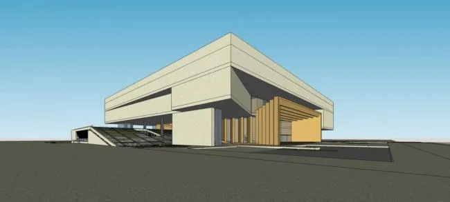 Sketchup Cultural Model | Multi story Museum, Cultural Architecture, Modern Style