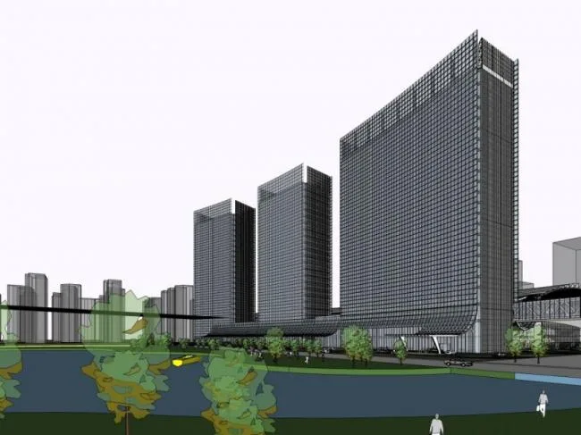 High-Rise Convention and Exhibition Center: A Modern Cultural Architecture SketchUp Model