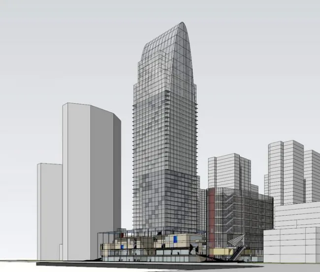Sketchup Complex Model | High rise Office Building Commercial Complex, Modern Style