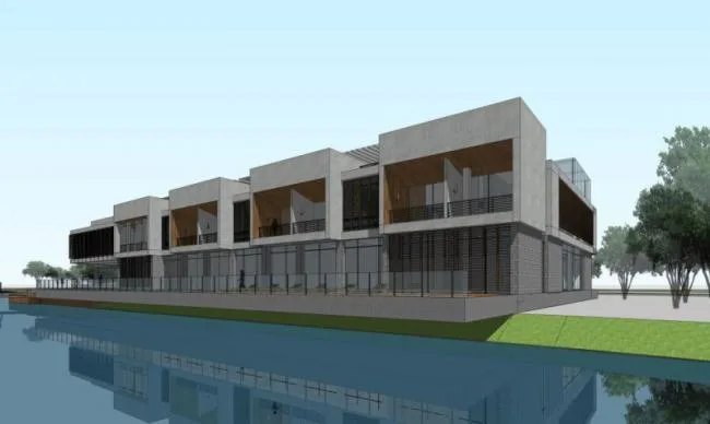 Sketchup Business Model | Multi story clubhouse, modern style, commercial building