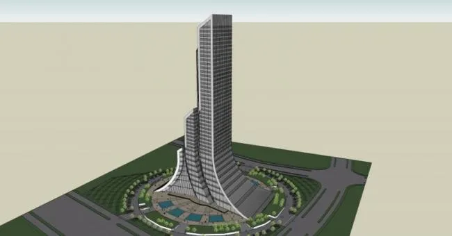 Sketchup Complex Model | Super High rise Urban Complex, Office, Modern Style