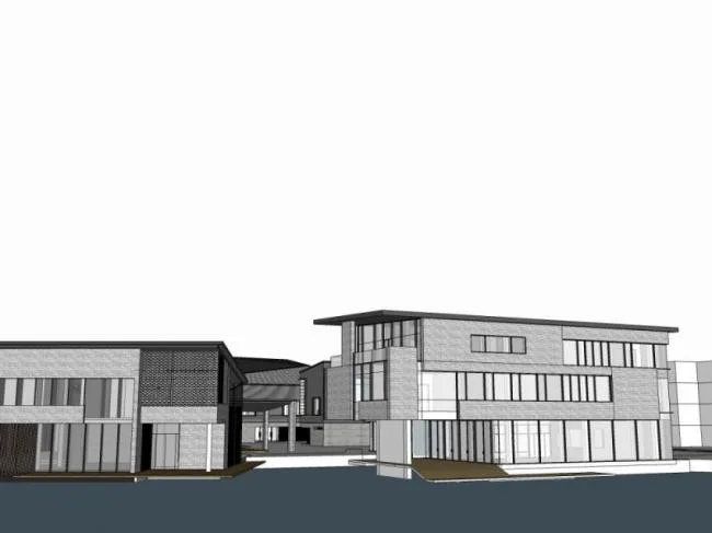 Sketchup Business Model | Multi story Clubhouse, Modern Style
