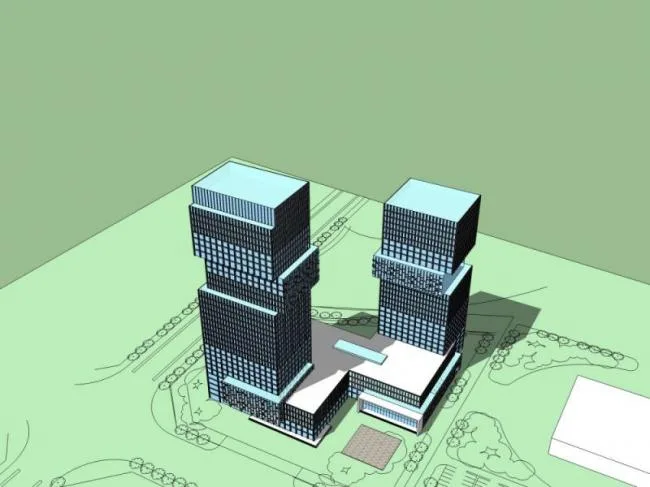 Sketchup Office Model | Super High rise Office Building, Modern Style