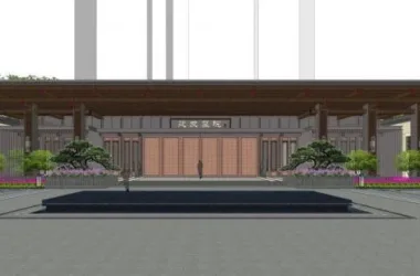 SketchUp Residential Models Featuring Courtyards, Chinese Style, Commercial Spaces, Ancient Architecture, and Leisure Facilities-BIM WORLD