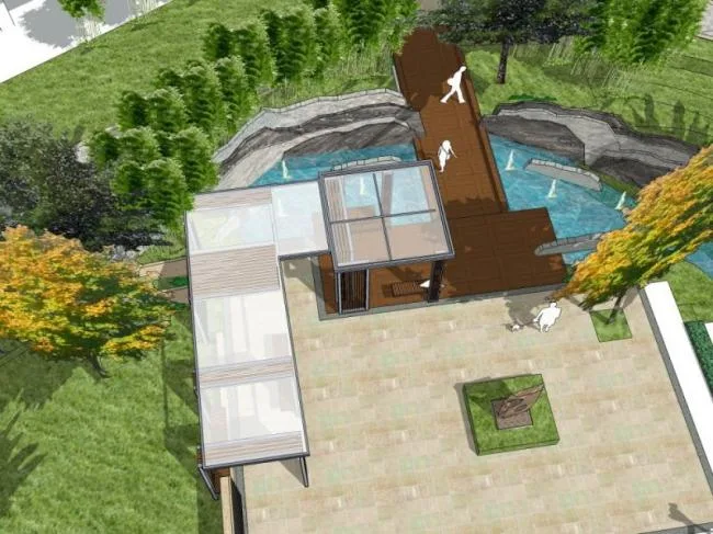 Sketchup Landscape Model | Residential Community Landscape, Modern Style