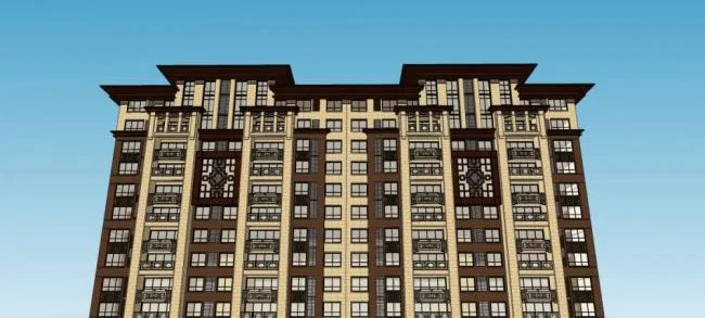 Sketchup Residential Model | Small and High rise Residential Apartments, Chinese Style, Residential Buildings