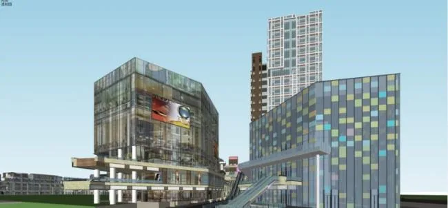 Sketchup Complex Model | High rise Commercial Office Complex, Modern Style