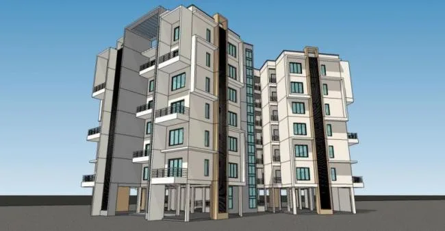 Sketchup Residential Model | Small and High rise Residential Buildings, Multi story Residential Buildings, Modern Style