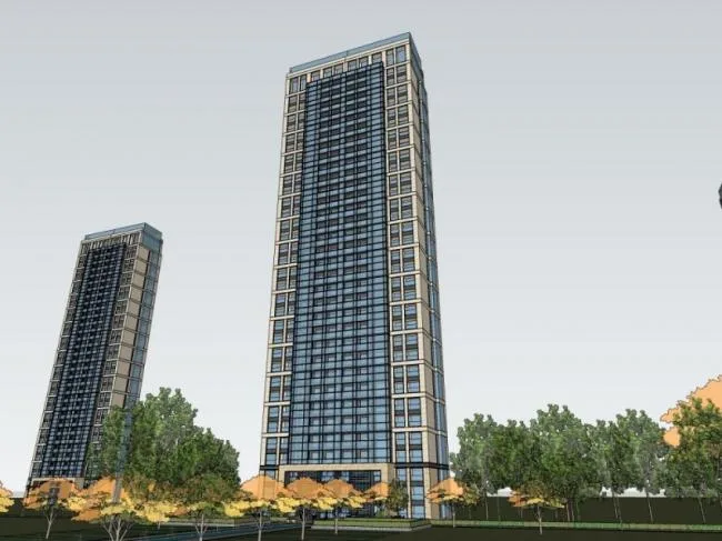 Modern Super High-Rise Residential Building | SketchUp Model Showcase