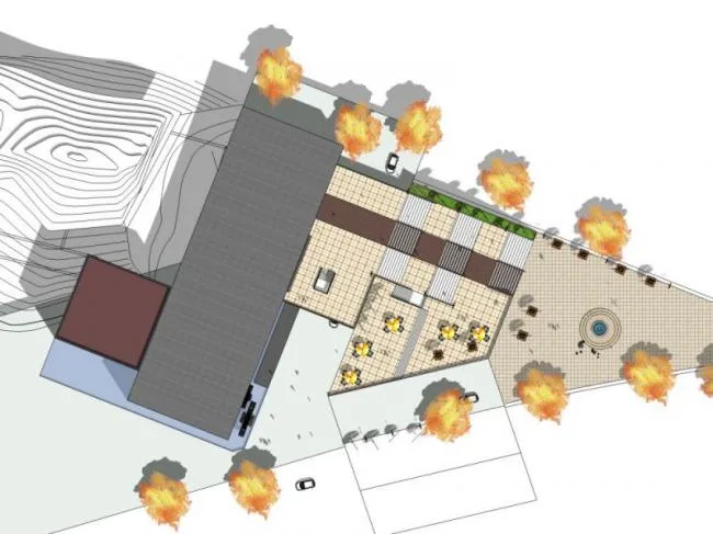 Sketchup Cultural Model | Multi story Museum Exhibition Hall, Cultural Architecture, Modern Style