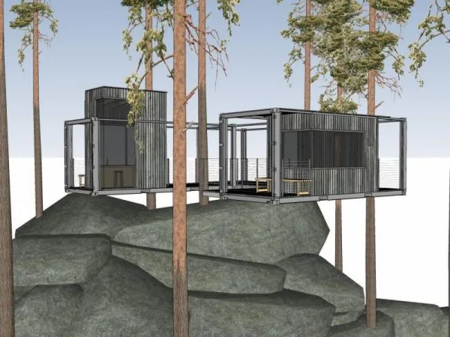 Sketchup Residential Model | Container Housing, Modern Style, Residential Architecture
