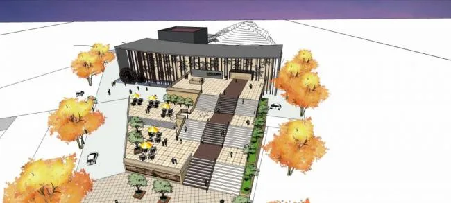 Sketchup Cultural Model | Multi story Tea Culture Museum, Cultural Architecture, Modern Style