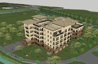 Modern Multi-Unit Villa Residential Building 3D Model in SketchUp-BIM WORLD