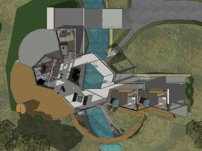 Sketchup Villa Model | Solo Villa, Modern Style