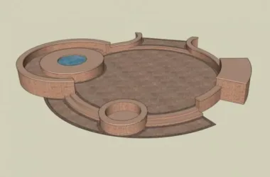 SketchUp Material Model: Tree, Pool, Seating Chair, and Landscape Components-BIM WORLD