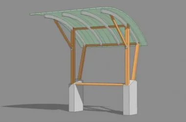 SketchUp Material Model: Rainshed Component Textures and Materials-BIM WORLD