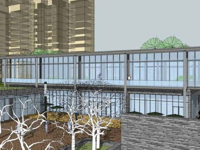 Sketchup Business Model | Low Level, Business Club, Modern Style