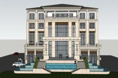 SketchUp Business Model: Designing a Multi-Story European Classical Style Club-BIM WORLD