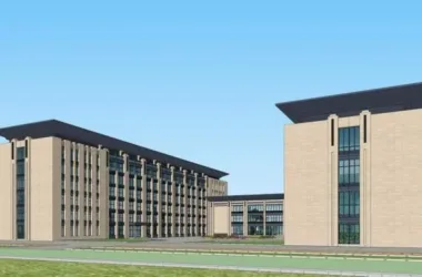 SketchUp Residential Model: Multi-Story Dormitory and New Asian-Style Apartment Architecture-BIM WORLD